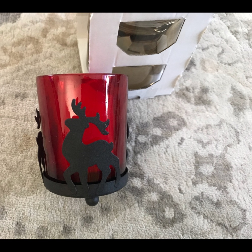 Deer candle holder
